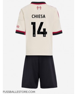 Günstige Liverpool Federico Chiesa #14 Auswärts Trikotsatzt Kinder 2025-26 Kurzarm (+ Kurze Hosen)